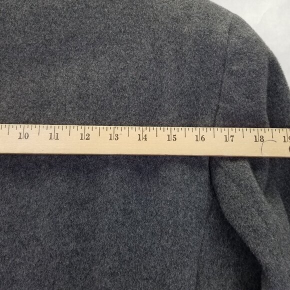 The Limited Pea Coat Women's M Wool Cashmere Gray Lined Classic Career Overcoat - Picture 15 of 15